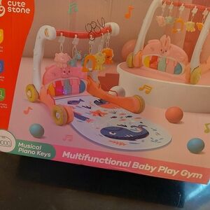Multifunctional Baby Play Gym - Pink and Orange